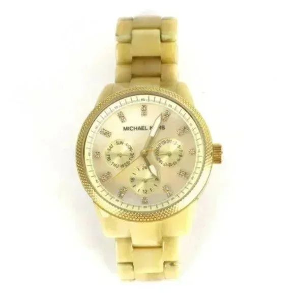 Mk5039 Women\'s Mother of Pearl Gold Tone Watch Michael Kors Jet Set Watch Women 37mm MOP Dial Gold Tone  main image 4